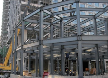 碧水云天社区商业大楼钢结构工程